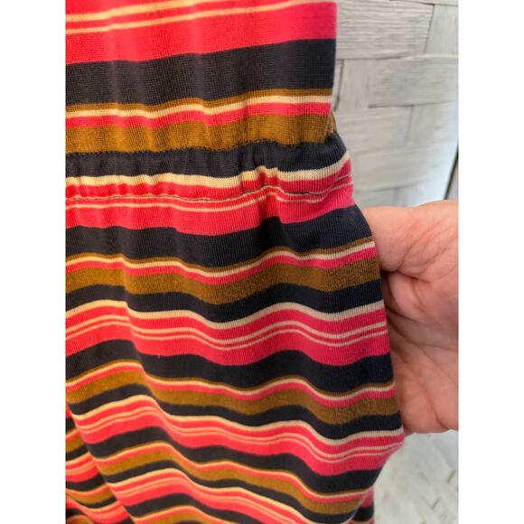 Fossil womens mini dress straight short sleeve travel drawstring pockets colorfu - Picture 4 of 10